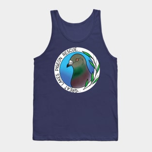 Great Lakes Pigeon Rescue Logo Tank Top
